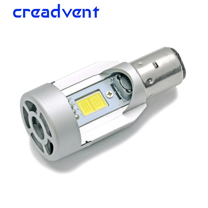 20W 2000LM COB turbo LED лампочки для мотоцикла BA20D мотоциклетный скутер светильник
