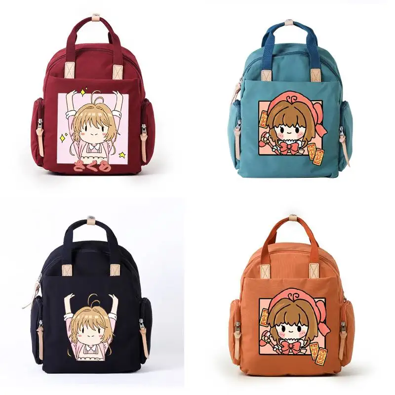 Аниме карточка Captor Cardcaptor Sakura Косплей рюкзак сумка студенческая школьная на плечо