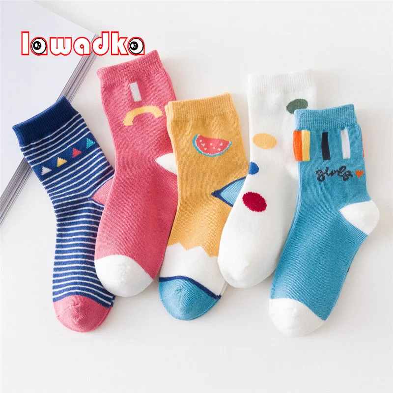 5 парт/Лот Детские хлопковые носки в полоску | Мать и ребенок