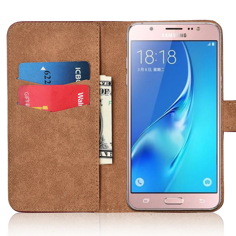 Милый чехол для Samsung Galaxy J5 2016 мультяшный кошелек кожаный J510 J52016 | Мобильные
