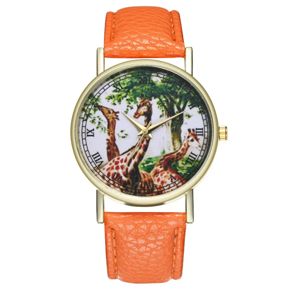 Модные кожаные Strap13 стили полосатая повязка мужские часы аналоговые спортивные