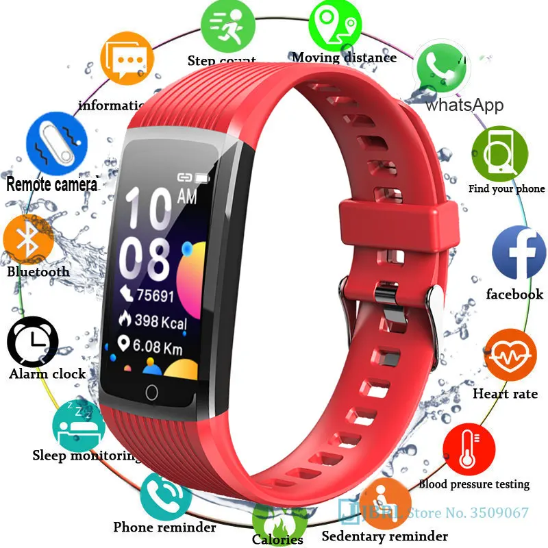 Спортивные Смарт часы с шагомером для мужчин и женщин электронные фитнес трекер