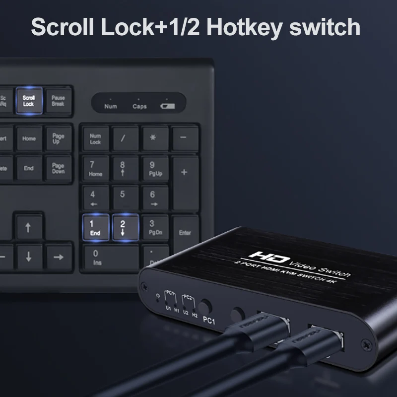 HD 4K HDMI-совместимый USB KVM-коммутатор для ПК с общим доступом к клавиатуре и мыши Hotkey разъем принтера и Paly Out USB Box видеодисплей сплиттер от AliExpress RU&CIS NEW