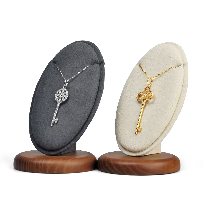 Oirlv Solid Wood Necklace Display Stand Necklace Rack Necklace Organizer Necklace Holder Pendant Stand Jewelry Organizer