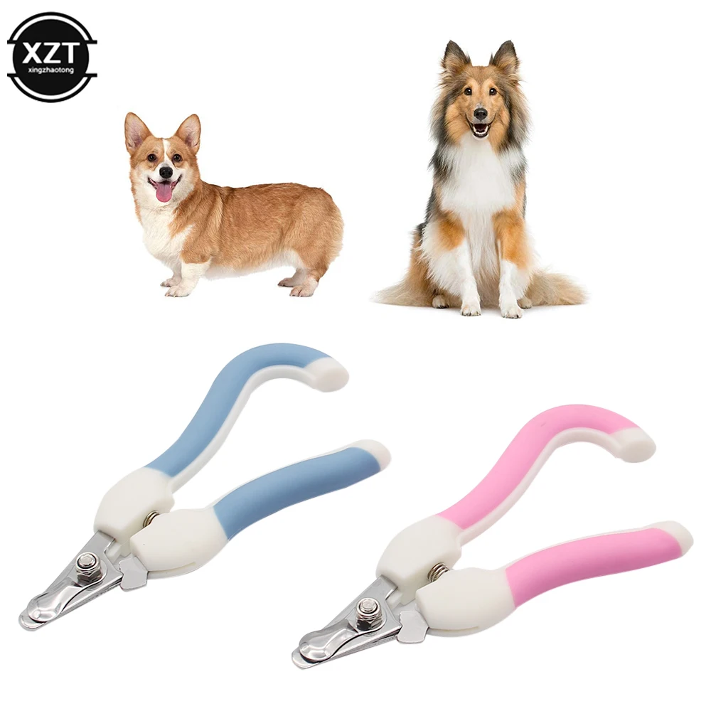 

Кусачки для ногтей для домашних животных, 1 шт., двухцветные кусачки для ногтей из нержавеющей стали для собак, кошек, удобные товары для убор...