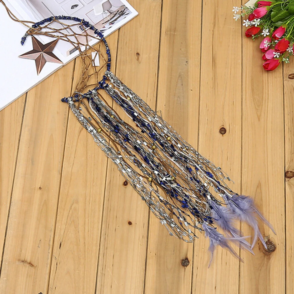

DIY Dream Catcher Moon Star Feather Dreamcatcher Kids Room Wall Hanging Decor