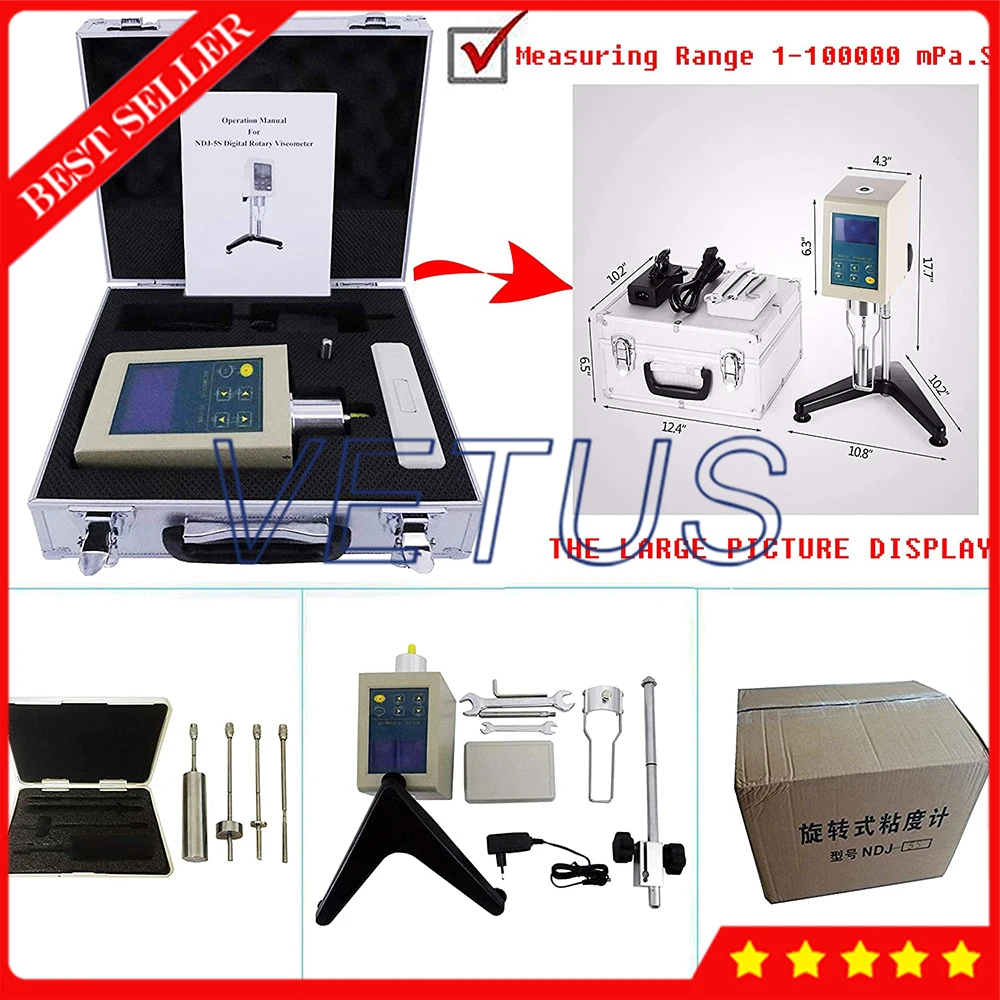 Цифровой вискозный Измеритель для проверки смазки моющего масла краски |