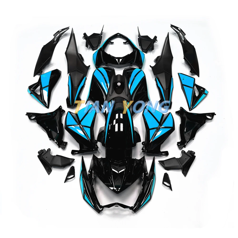 

Bodywork 2013-2014-2015-2016 Modified blue grid Motorcycle Full Fairing Kit For Kawasaki Z800 13-14-15-16 Cowling Injection ABS