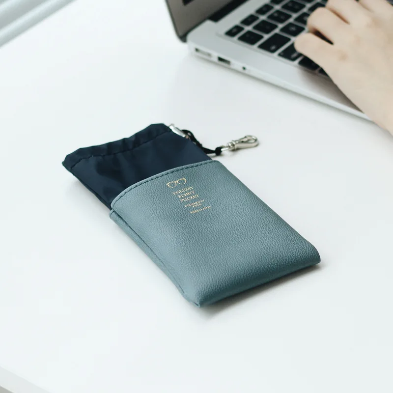 

Travel PU Leather Sunglasses Drawstring Pouch Eyeglasses Storage Bag JJJSN11277