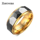 KOtik 100% карбидо-вольфрамовое мужское кольцо Свадебные Мужские украшения золотого цвета, ширина 8 мм, Прямая поставка