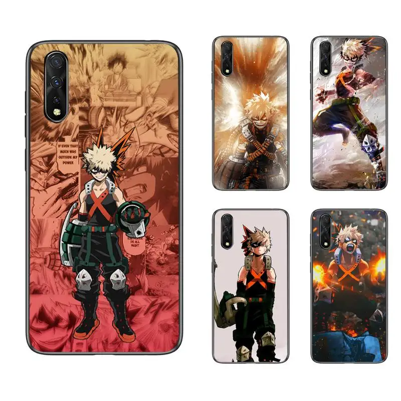 

Katsuki Bakugo Bnha Phone Case For Samsung S6 S7 Edge S8 S9 S10 E lite2019 S20 Plus Cover Fundas Coque