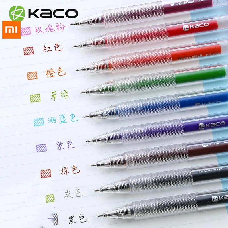 

Ручки гелевые цветные Xiaomi Kaco, 0,5 мм, Длина 800 м