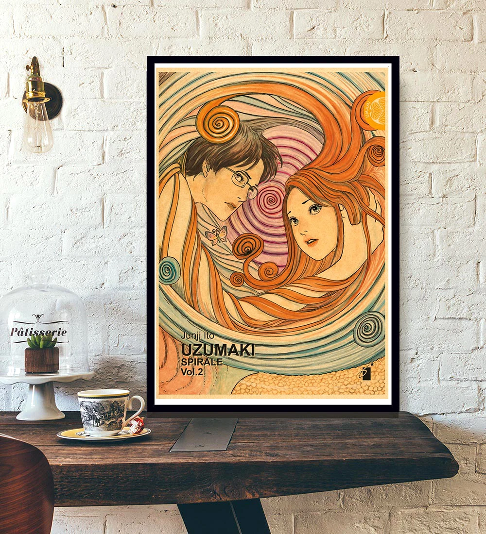 Винтажный аниме постер японская манга дзюндзи Ито Томи Ретро постеры холст