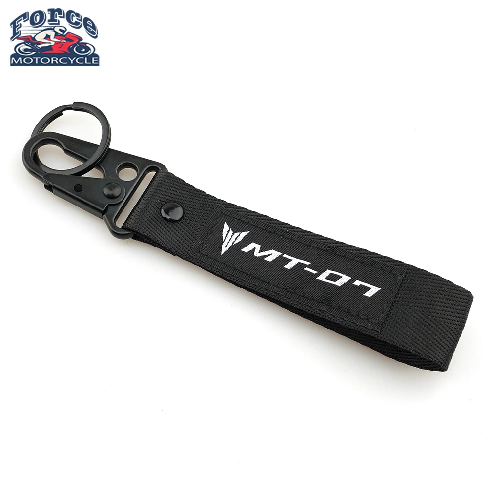 

3 Colors For YAMAHA MT07 MT-07 MT 07 FZ07 FZ 07 Tracer 700gt Motorcycle Keychain Keyring Embroidery Moto Key Chain Key Ring
