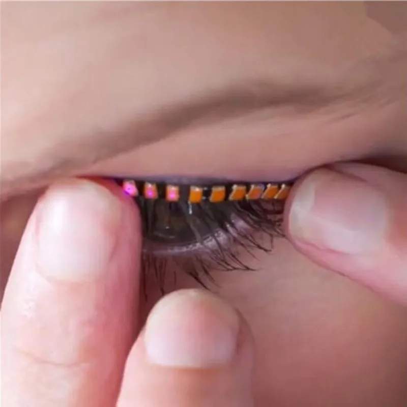 1 пара светодиодный ресницы полосы накладные наклейка для ресниц 3d водостойкий