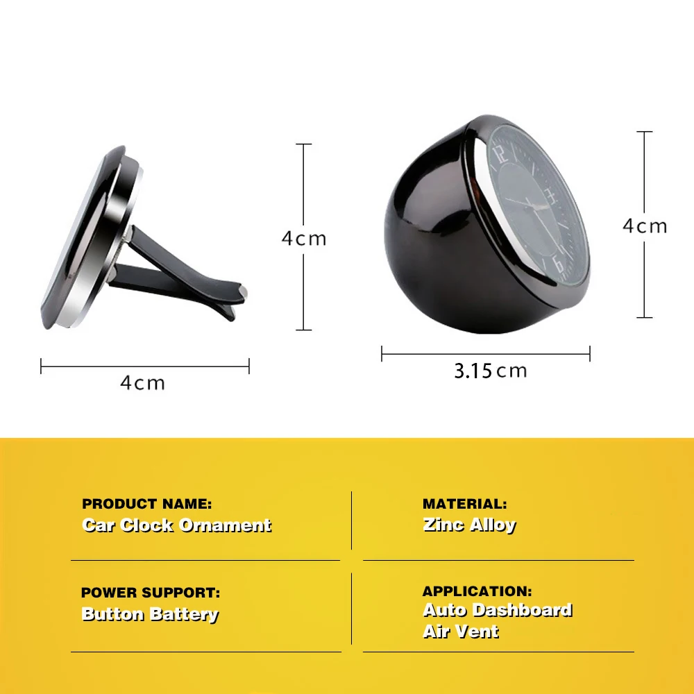1Pcs Car Clock Auto Accessories interior Dashboard Decoration For Mitsubishi asx lancer 10 9 outlander pajero sport l200 carisma |