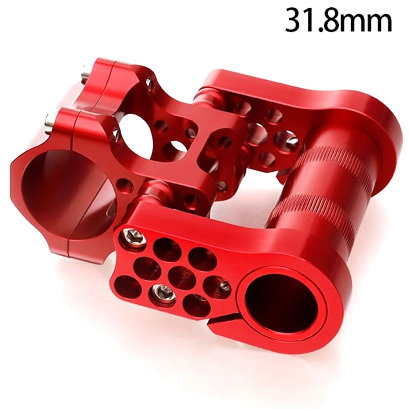 

31.8mm High-Strength Aluminum Alloy CNC Adjustable Folding Bike Double Stem Fitting for Folding Bicycle