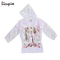 girlu2019s skirt two piece suit fashion transparent sun protection jacket and character pattern t shirt dress 1 9 years