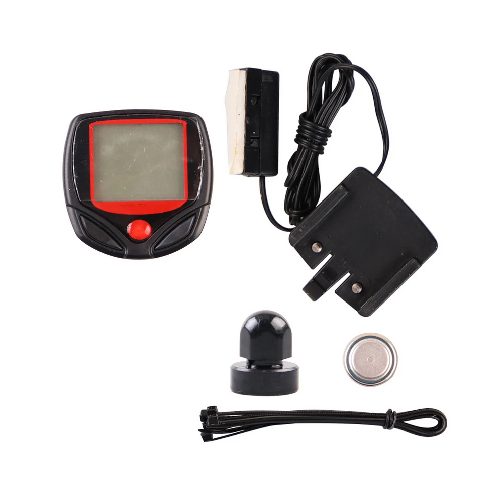 

Водонепроницаемый велосипедный компьютер, цифровой ЖК-дисплей, одометр, секундомер, спидометр, инструмент, аксессуары