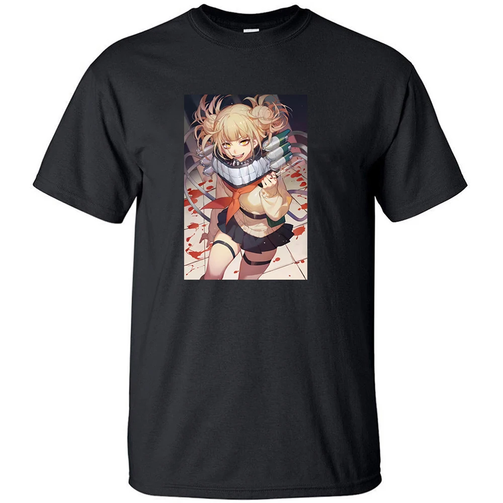 

My Hero Academia Japanese Anime Cross My Body T Shirt Cotton Loose Vintage Print T Shirts Top Men Cool Retro Short Sleeve Tshirt