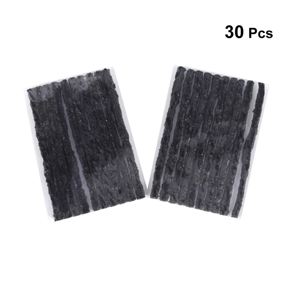 

20 PCS Car Tubeless Seal Strip Automotive Vacuum Wheels Tire Puncture Tape Auto Tire Repair Tools - 100*3.5mm (Black)