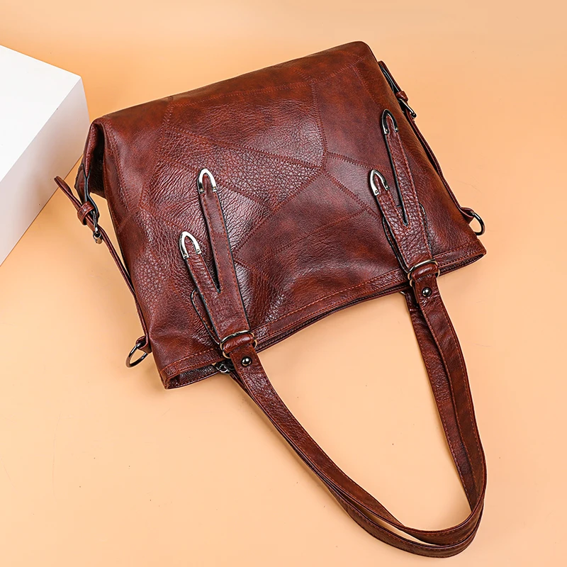 

Vintage Women Handbag Luxury Handbags Women Tote Bag Designer Brand Soft Leather Ladies Hand Bags Simple Shoulder Bags for Women