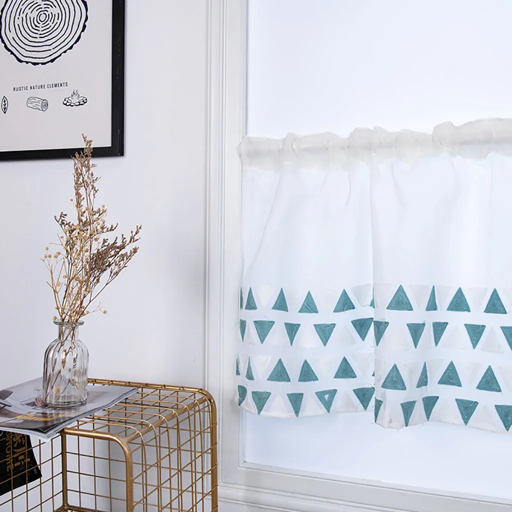 1Pcs Voile Curtain Swags Pelmet Valance Net Curtains Swag Decorative Window Screening White Tulle | Дом и сад