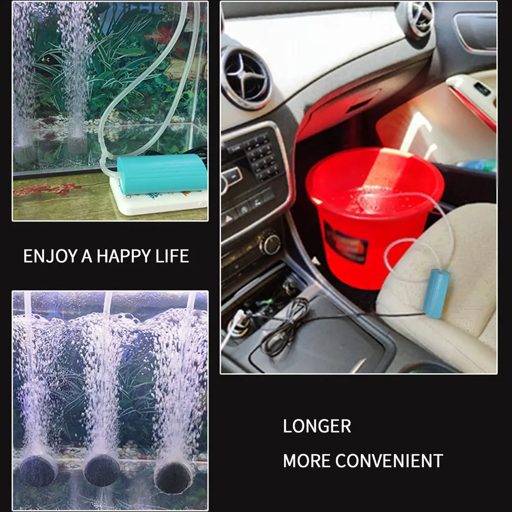 

Portable USB Mini Fish Tank Aquarium Air Pump Silent Oxygen Energy Saving Supplies Aquatic Terrarium Fish Tank Accessories