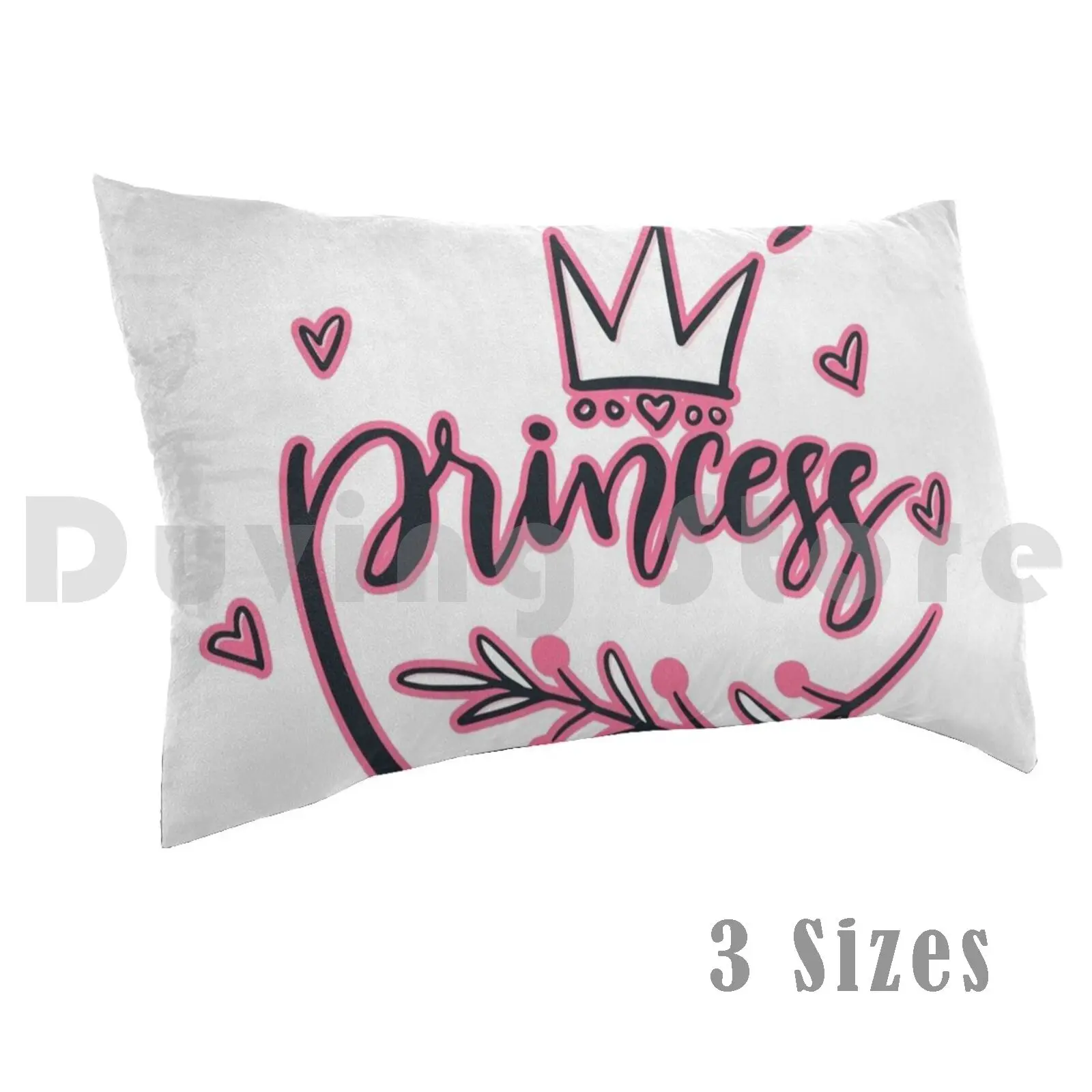 Подушка принцессы для девочки с принтом 50x75 принцесса девочек милая девочка