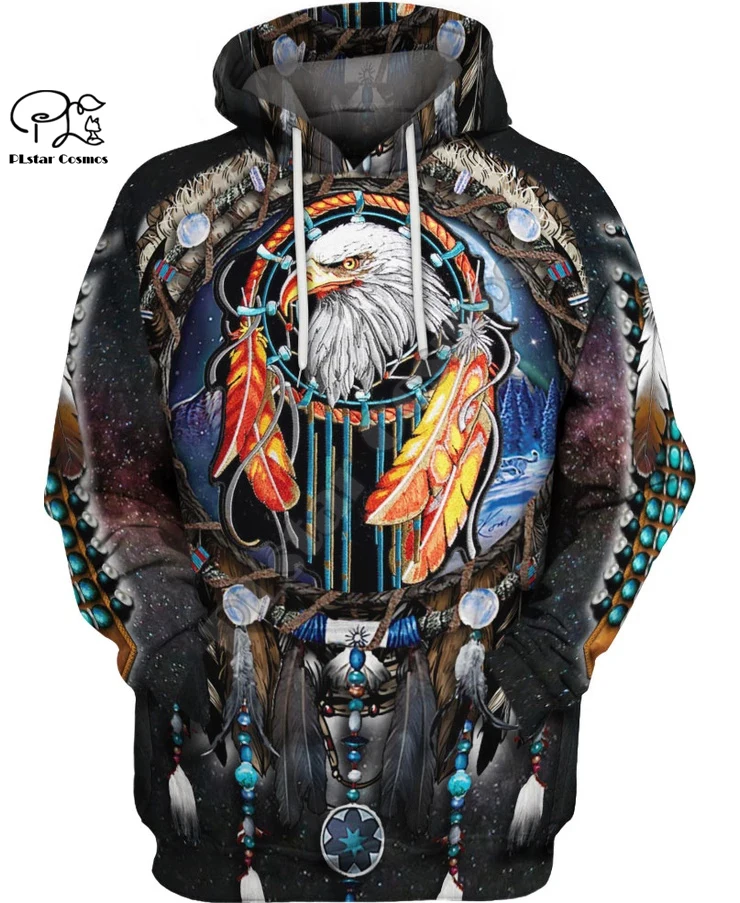 Толстовка PLstar Cosmos с 3D рисунком черепа из индийского Лакота мужская и женская