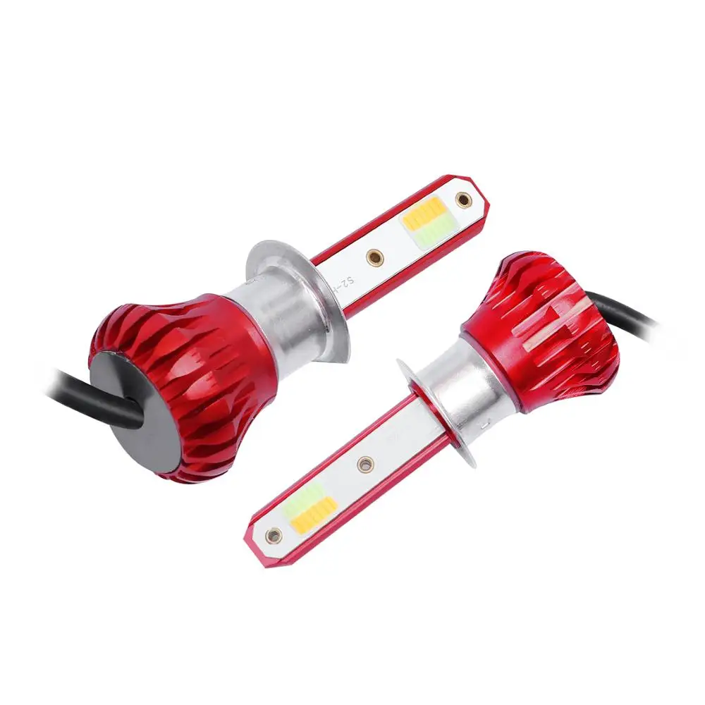 Car Fog Light H1 H3 H7 H11 H8 H9 H16 9005 HB3 9006 LED Bulbs For Auto 3000K Yellow 8000K Ice Blue 72W Lamp | Автомобили и