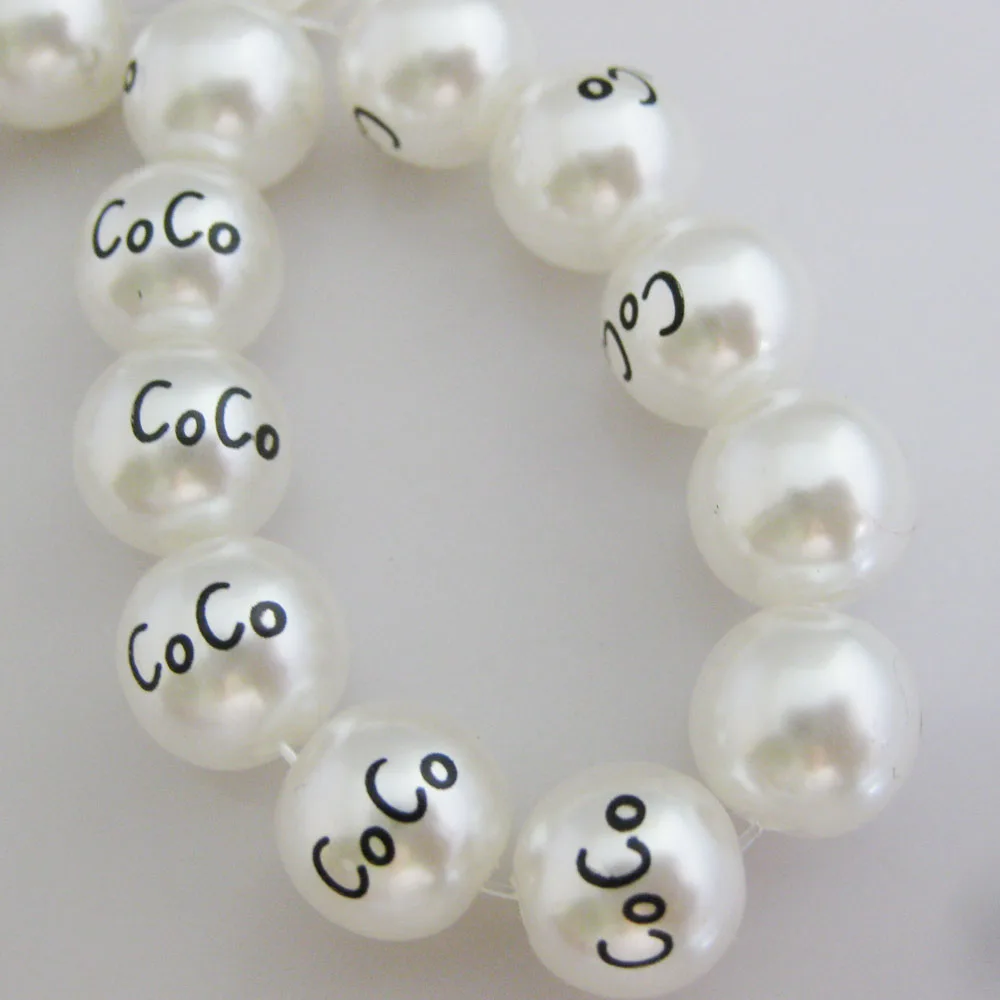 70 шт./кор. печатных жемчуг Круглые бусины 10 мм для изготовления украшений DIY