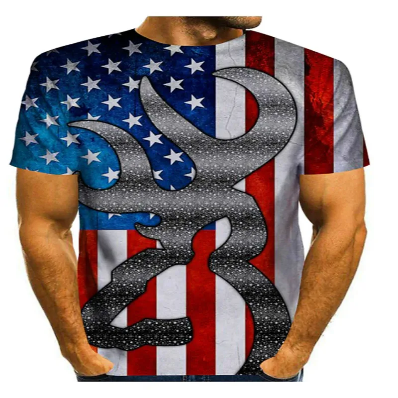 Мужская футболка с 3D-принтом американская модель Повседневная модная новинка 2021
