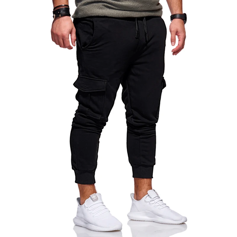 

Streetwear Casual Joggers Pants Men's Cargo Tactical Pants Sportswear Tracksuit Multi-pocket Harem Pant Sweatpants Work Trousers