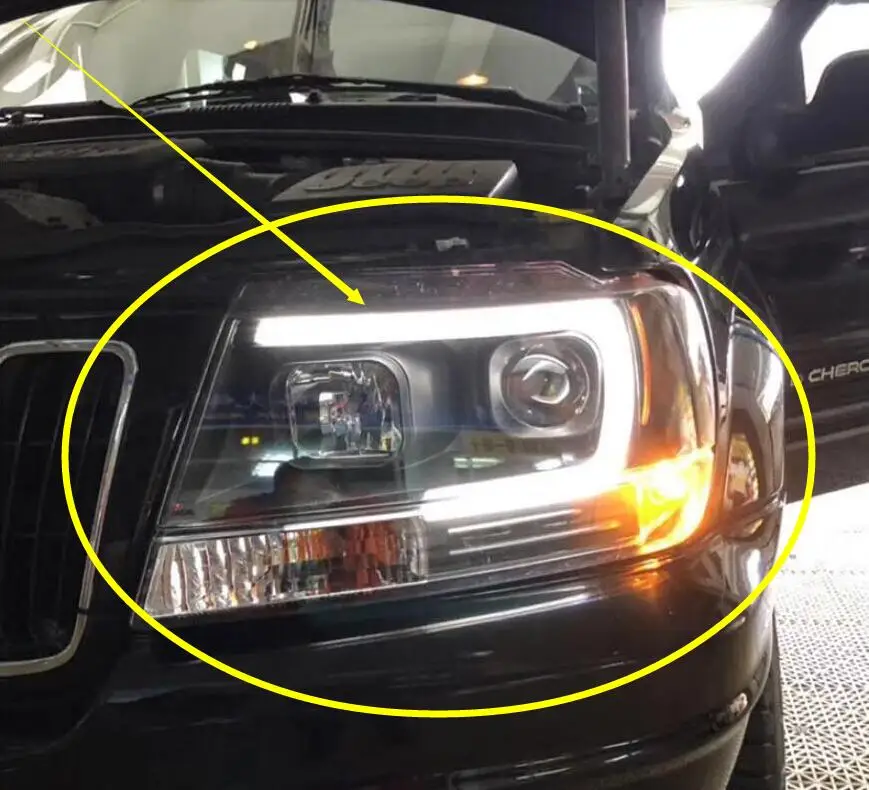 Набор для ремонта 1999 ~ 2004y автомобильный бупмер головной свет Jeep Cherokee фары