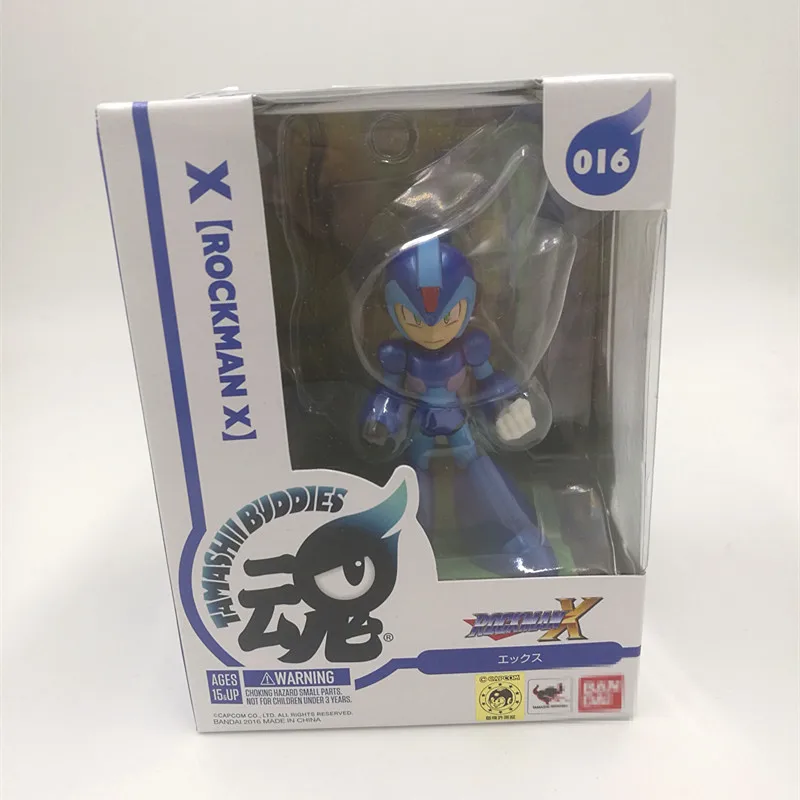 2 шт./набор 4 ''Мега человек фигурка игрушка Megaman Rockman синий 016 красный 017 Rokkuman модель куклы аниме фигурка Nendoroid фигурка