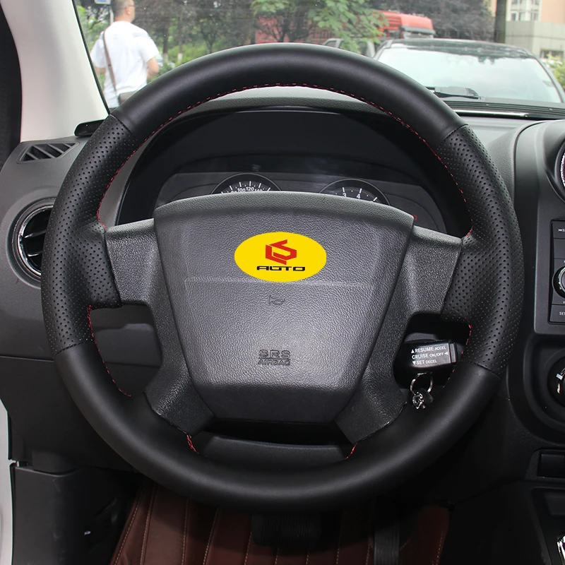 Чехол на руль для Jeep Compass 2006 2010 Old Patriot 2007 кожаный чехол руль|Чехлы руль| |