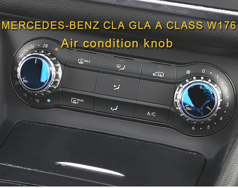Carманго для Mercedes Benz A Class GLA CLA W176 Авто кондиционер медиа ручка рамка накладка наклейка интерьерные аксессуары