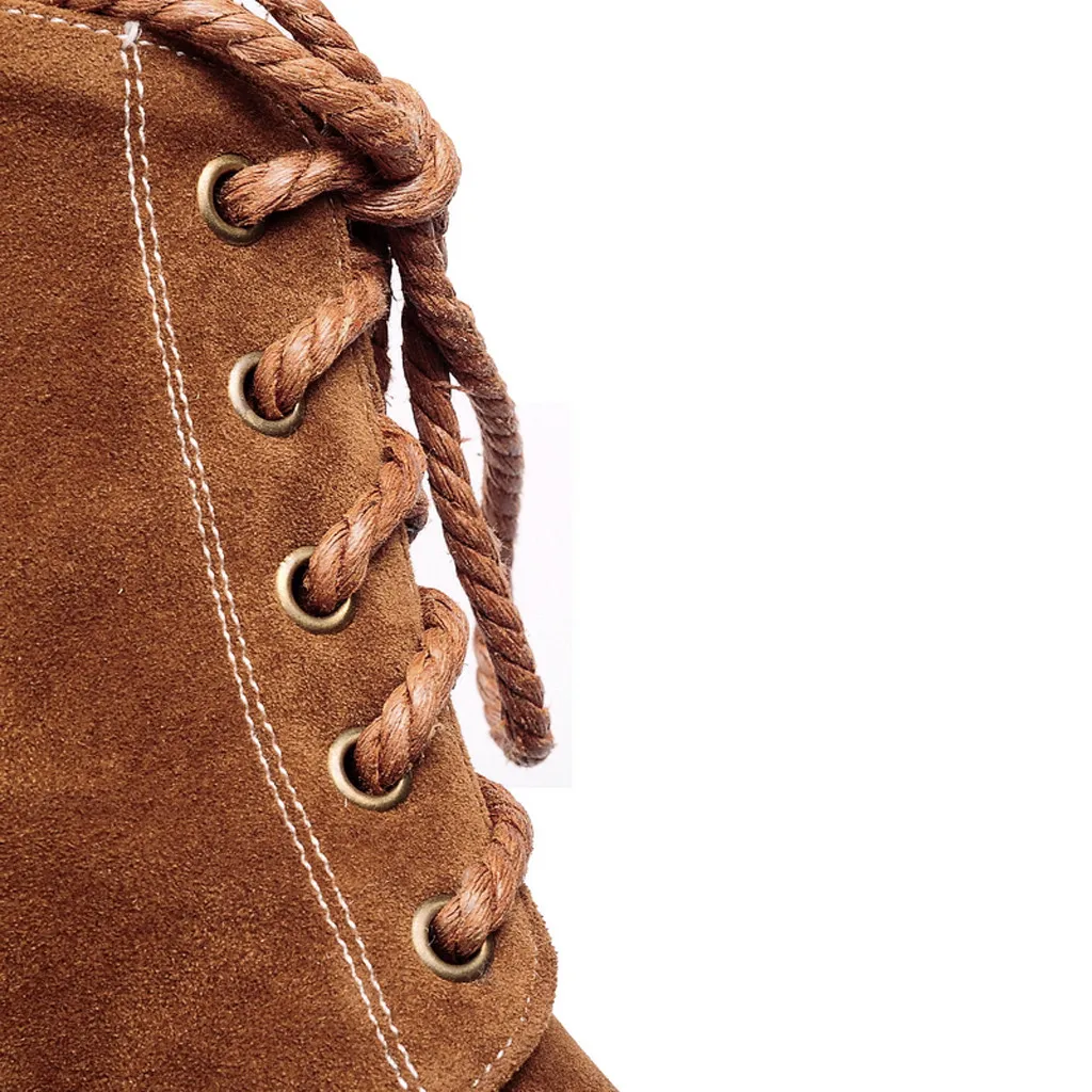 Женские ботильоны на высоком каблуке SAGACE кожаные ботинки шнуровке с плоской