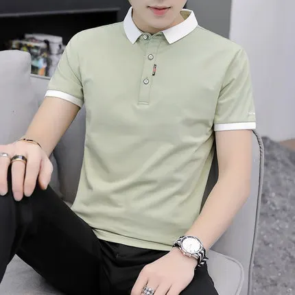 

Summer men's business casual short sleeve t-shirt 2933