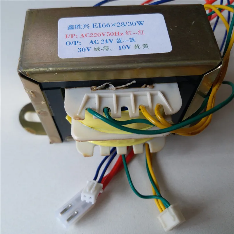 24V 0.55A 30V 0.3A 10V 0.3A трансформатор 220V EI66 30VA трансформатор фена паяльная станция паяльный элемент 898BD 852D