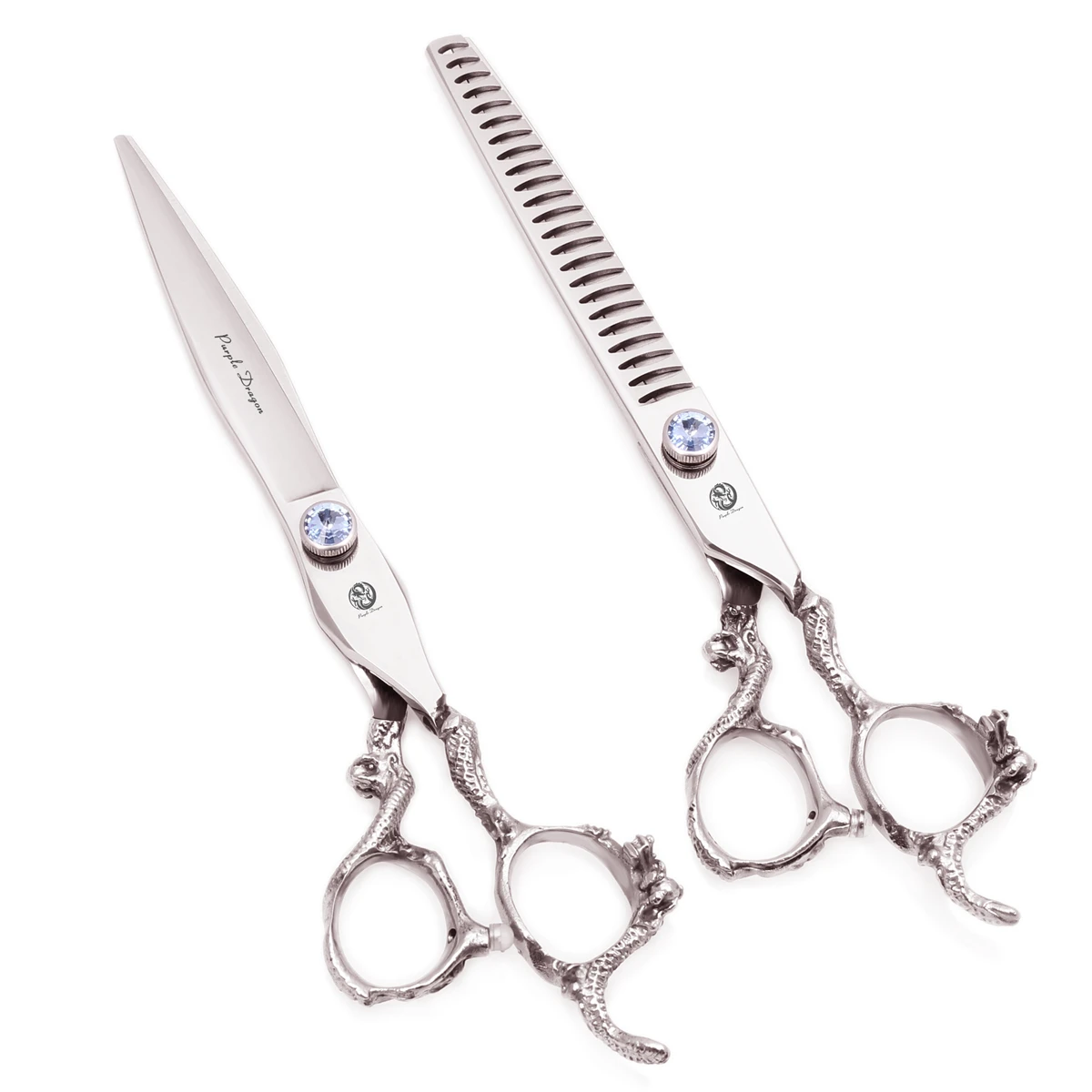 Парикмахерские ножницы Purple Dragon 5 дюйма 6 дюймов 7 8 Япония 440C 9006 # бриллиантовые для