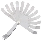 Новинка 2021, измеритель клапана, смещение, измеритель колена, стандартный метрический измеритель из нержавеющей стали для измерения толщины зазора 16 шт.