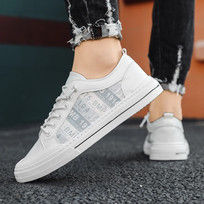 

Classic Brand Young Casual Shoes for Boy Breathable Pu Leather Man Casual Sneakers Autumn Mens Fashion Walking Shoes Size 39-44
