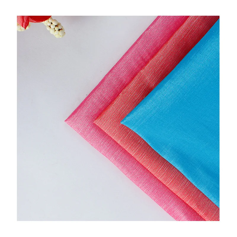 

Cheap Stretch Taffeta Fabric Plain Woven Solid Dyed Anti-static Two Way Stretch