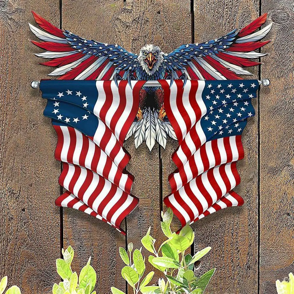 Американский флаг Орлан настенное искусство 15 дюймов подвесной флагах орла