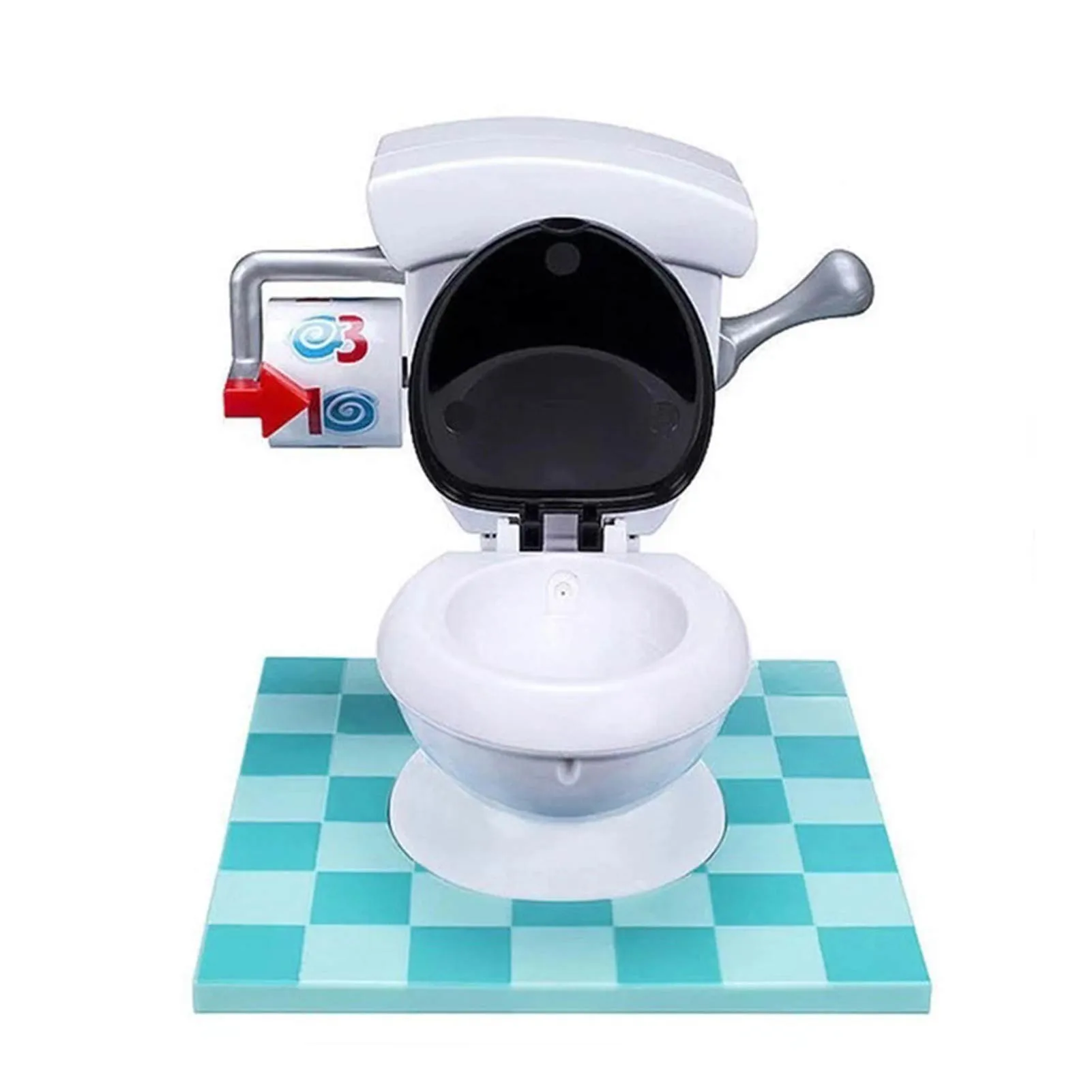 

20*20cm Toilet Spray Water Game Tricky Toilet Flushdown Game Funny Toys For Kids Relaxing Time