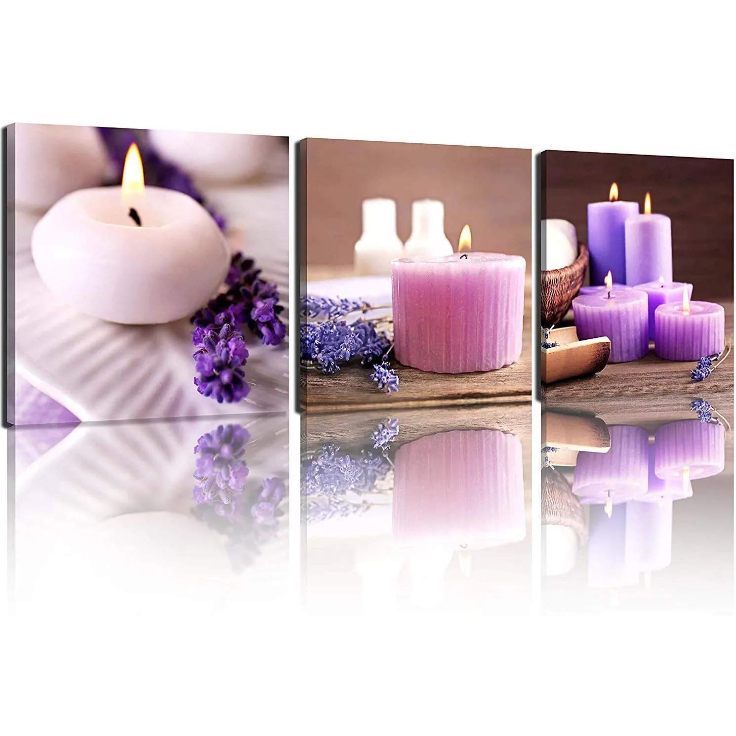 Zen Spa фиолетовые ароматические свечи для ароматерапии искусство на стене картины