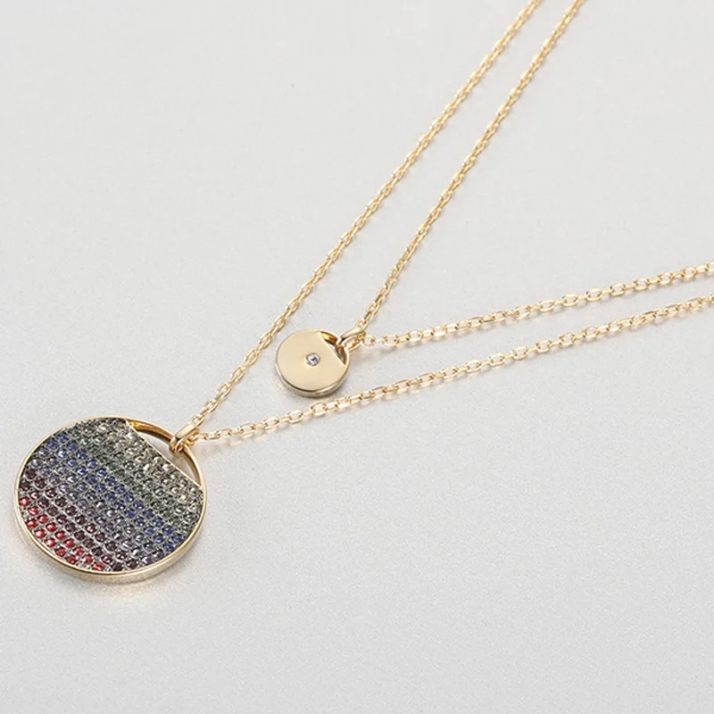 PANDOO модное Очаровательное ожерелье из стерлингового серебра 925 пробы оригинал 1:1