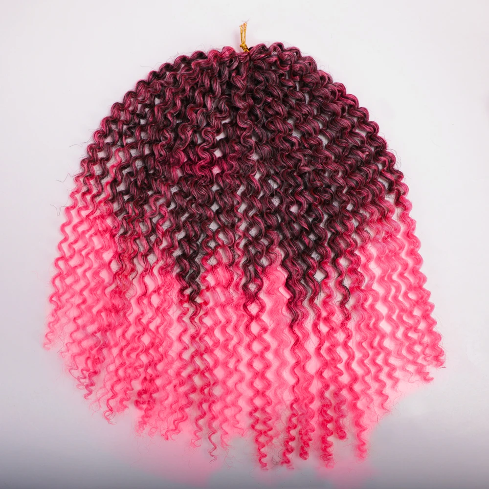 Современные кудрявые афро вьющиеся волосы с эффектом омбре длинные 12 дюймов Marlybob